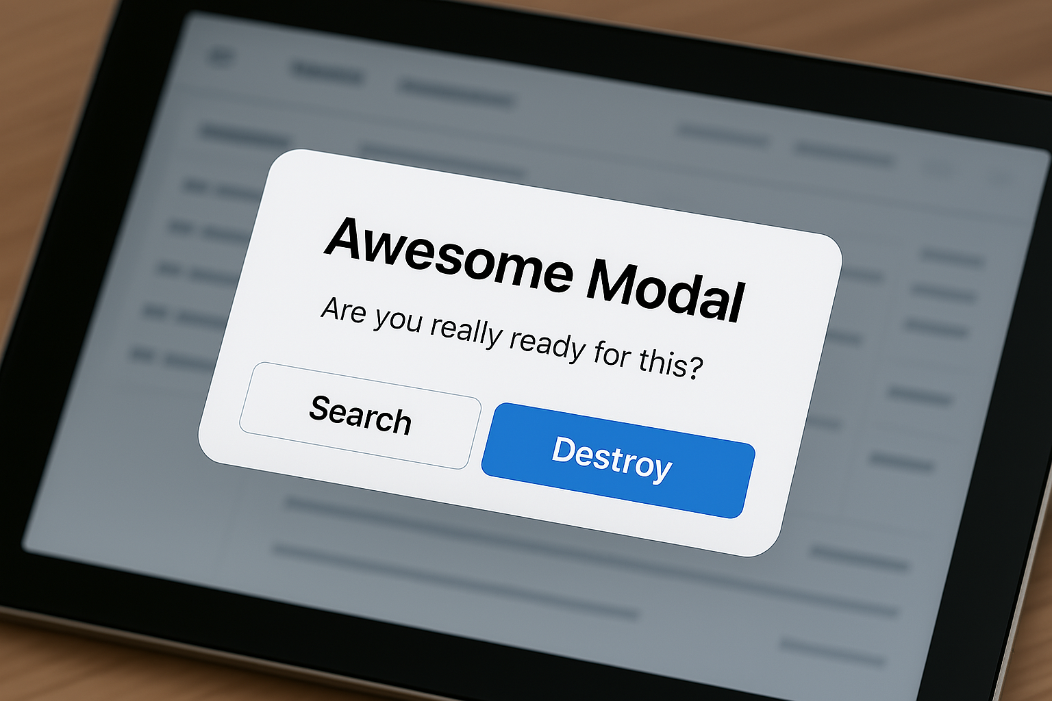 Modal Component Example